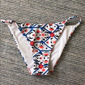 European high waisted bikini bottoms